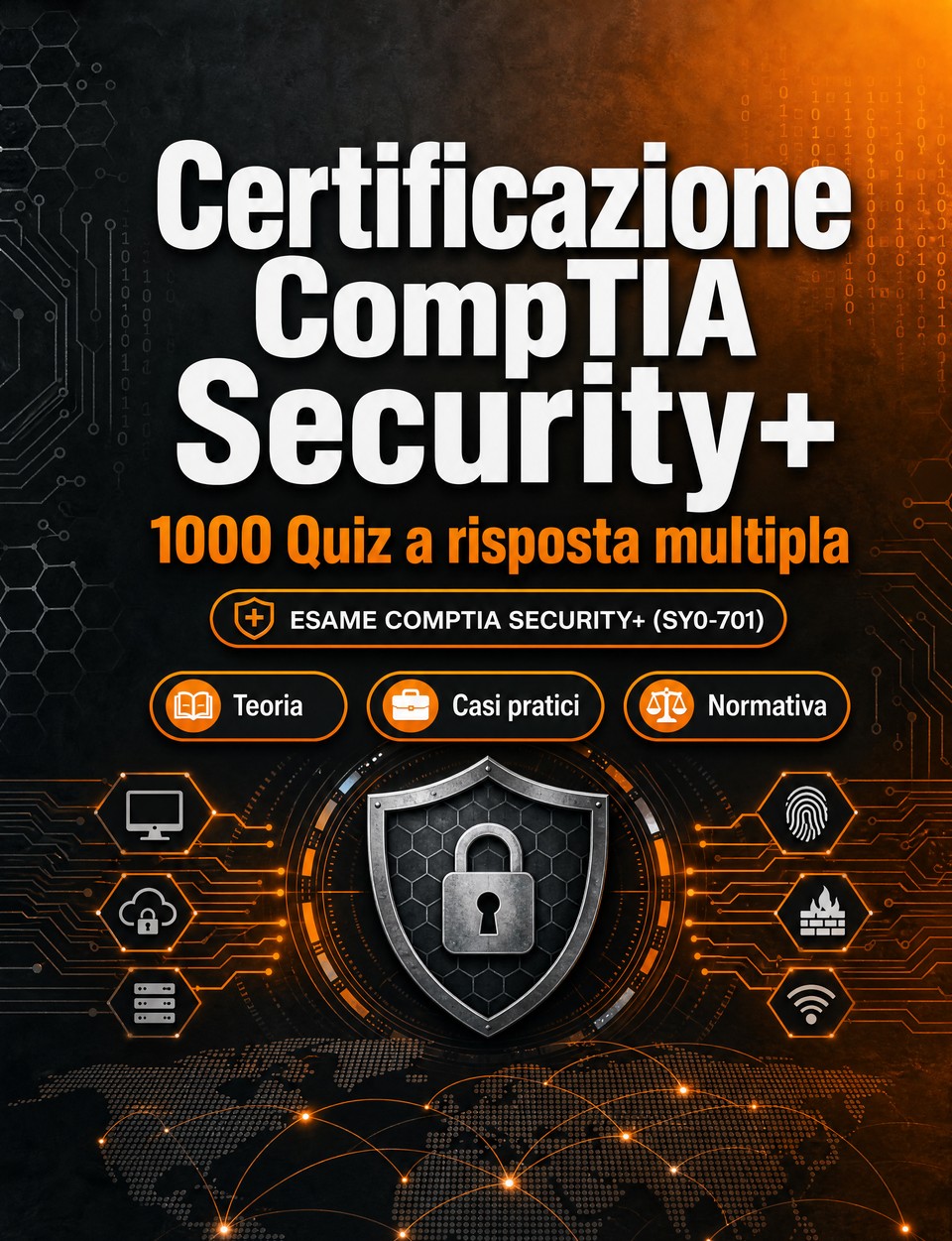 Certificazione CompTIA Security+ 2026-2027 : 1000 Quiz a risposta multipla — Preparazione esame SEC+: QCM Teoria, Casi pratici, Normativa, Best practice, Sicurezza  e simulazione delle prove per superare