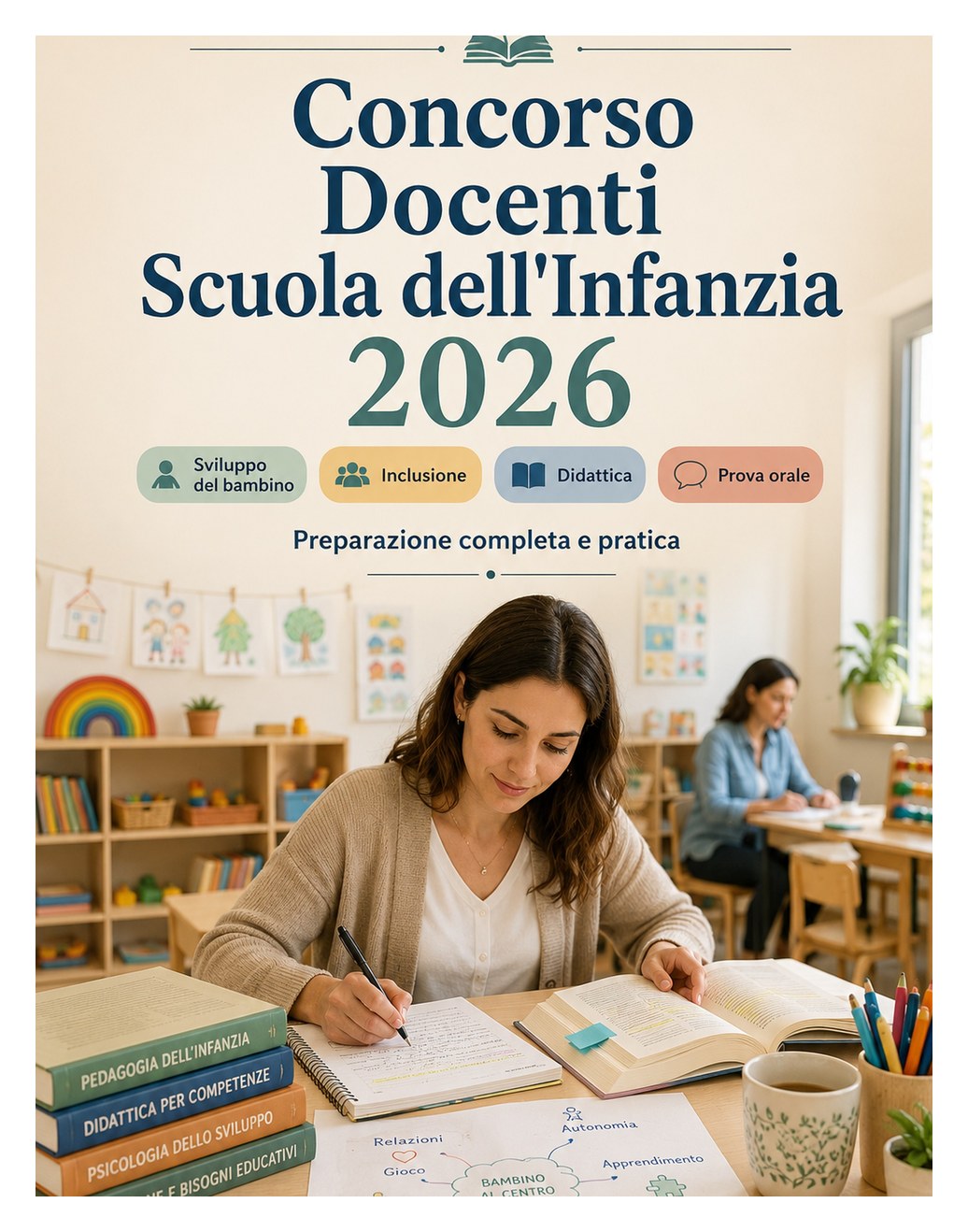 Concorso Docenti Scuola dell'Infanzia 2026 Concorso Docenti Scuola dell'Infanzia 2026 — Sviluppo del bambino, progettazione educativa, inclusione, didattica, normativa scolastica, prova orale e test