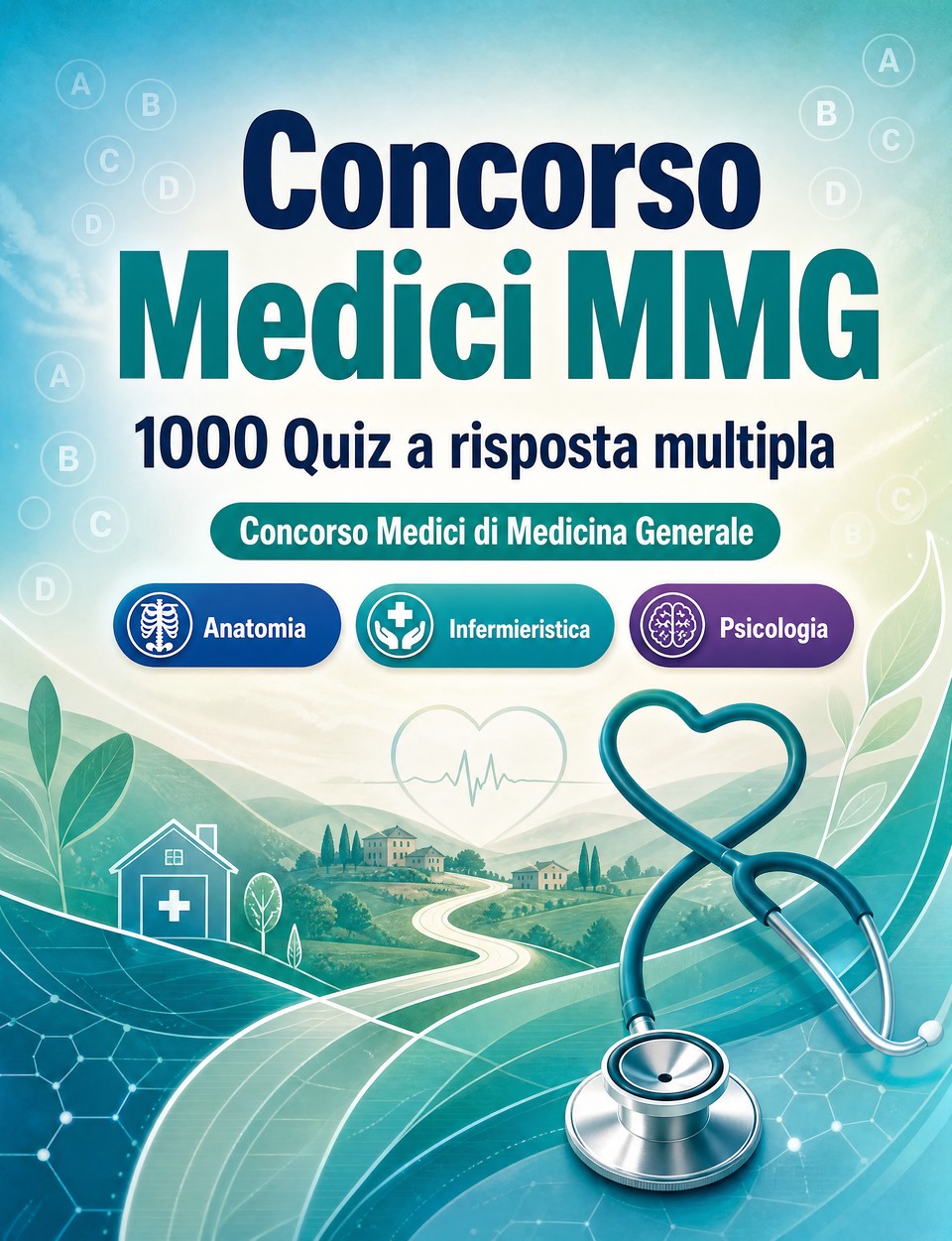 Concorso Medici MMG 2026-2027 : 1000 Quiz a risposta multipla — Preparazione al concorso: QCM Anatomia, Infermieristica, Psicologia, Farmacologia, Pronto soccorso  e simulazione delle prove per superare